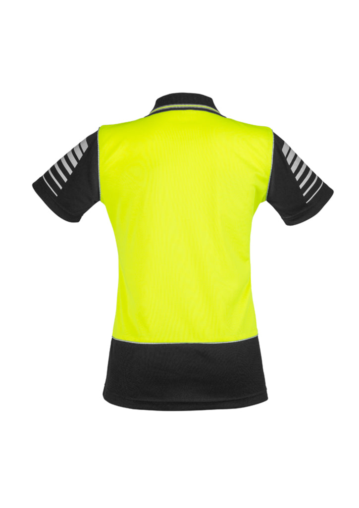 Syzmik Zone Ladies HiVis Microfibre Short Sleeve Polo - ZHL236