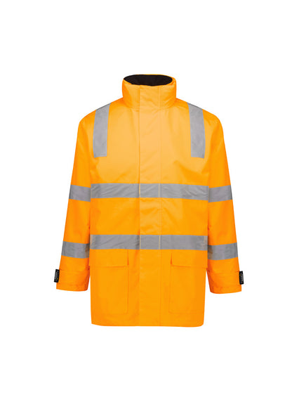 Syzmik Unisex HiVis Vic Rail 4 in 1 Waterproof Jacket