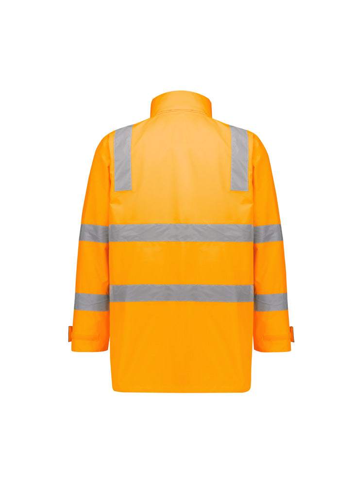 Syzmik Unisex HiVis Vic Rail 4 in 1 Waterproof Jacket