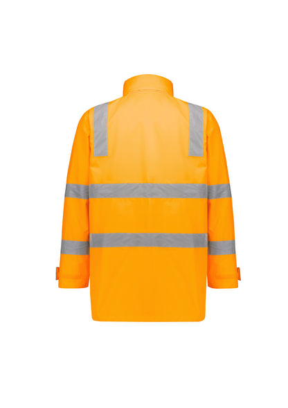 Syzmik Unisex HiVis Vic Rail 4 in 1 Waterproof Jacket