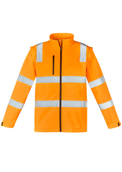 Syzmik Unisex HiVis Vic Rail 2 in 1 Softshell Jacket