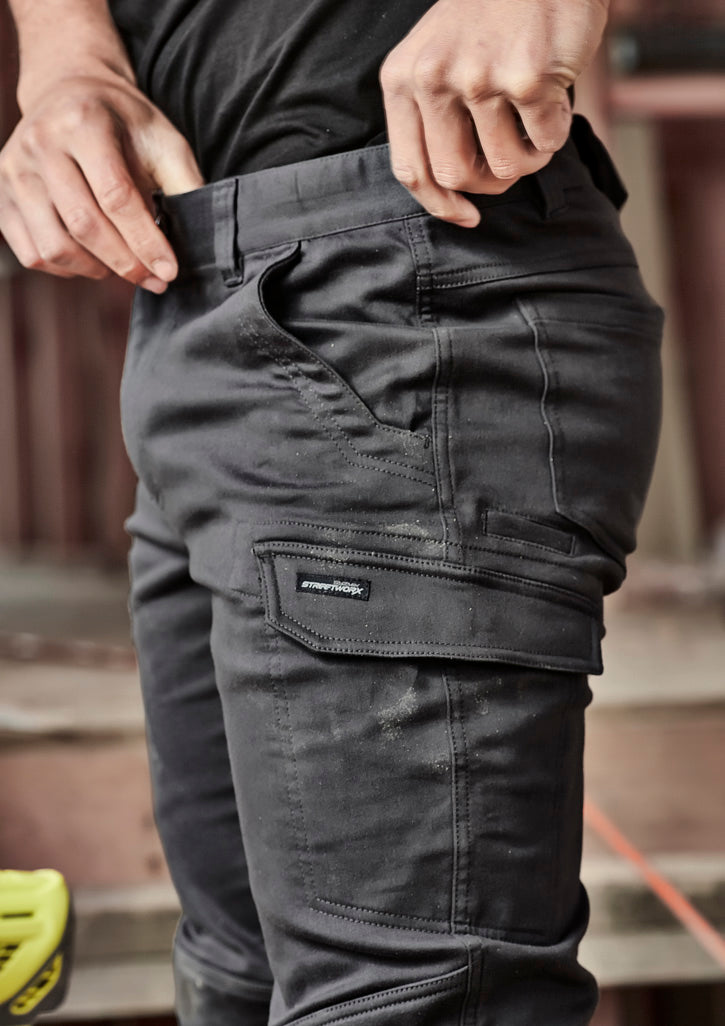 Syzmik Men's Streekworx Stretch Waist Comfort Pant - Khaki