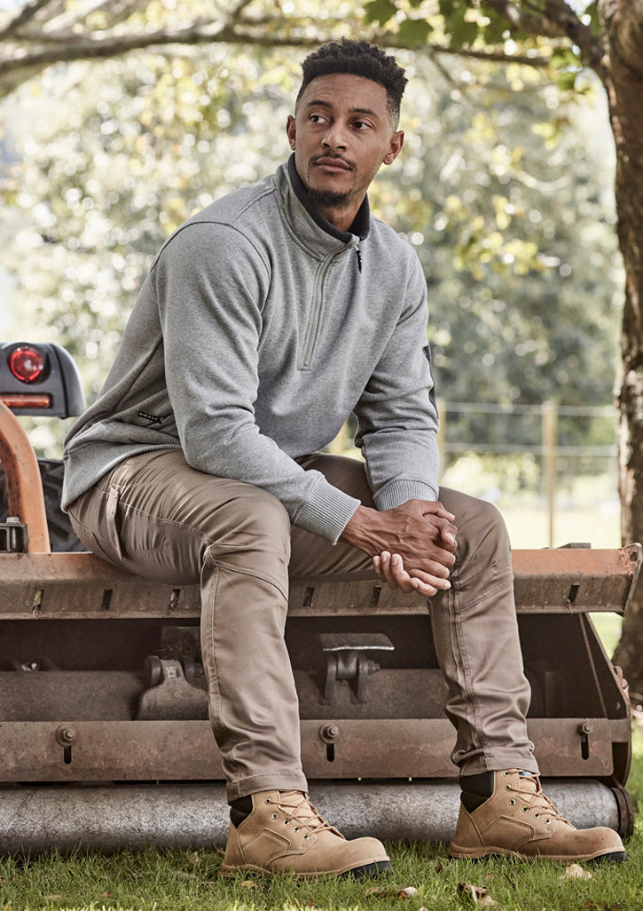 Syzmik Men's Streekworx Stretch Waist Comfort Pant - Khaki