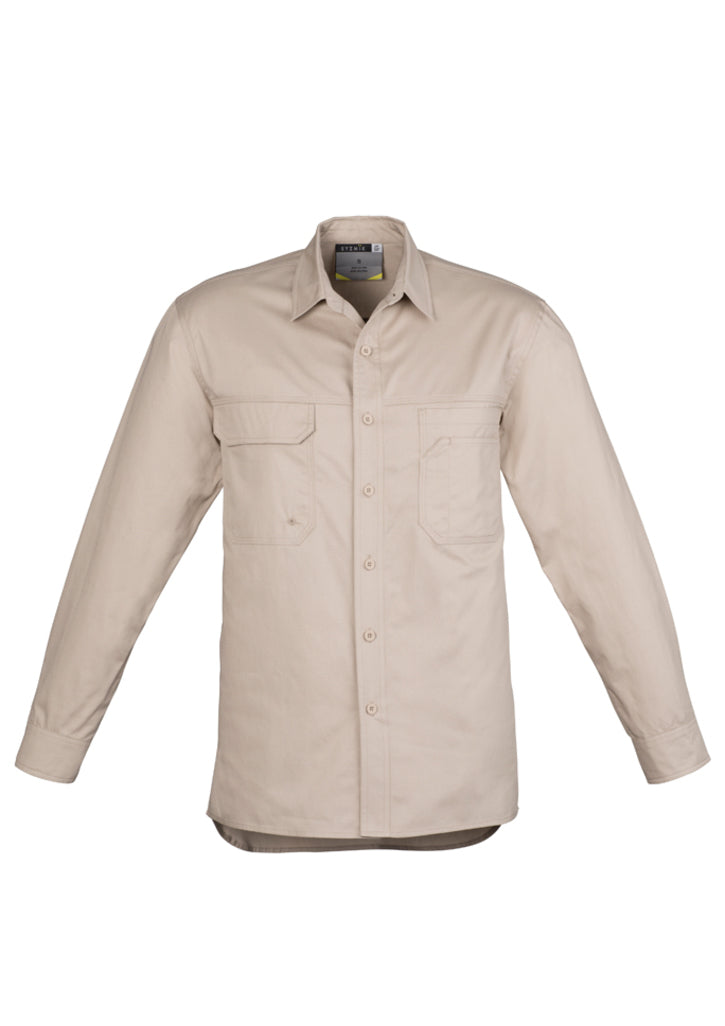 Syzmik Men's Lightweight Tradie Long Sleeve Shirt - ZW121