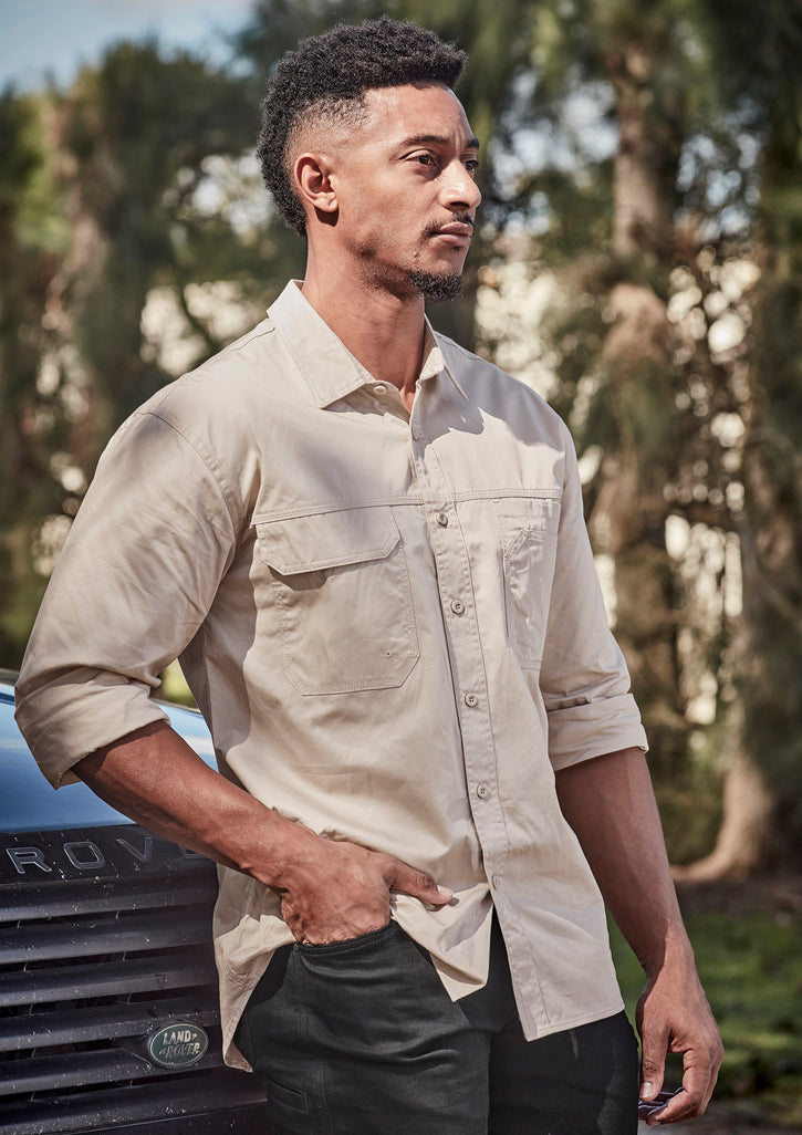 Syzmik Men's Lightweight Tradie Long Sleeve Shirt - ZW121