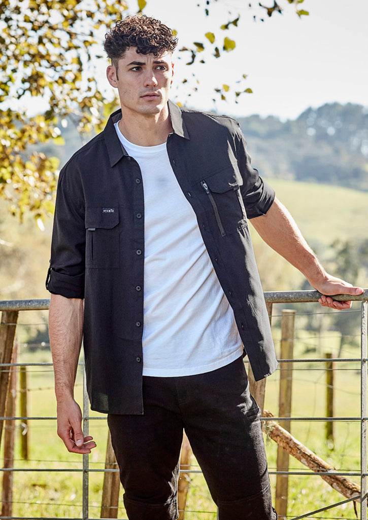 Syzmik Men's Outdoor Ripstop Long Sleeve Shirt - ZW460