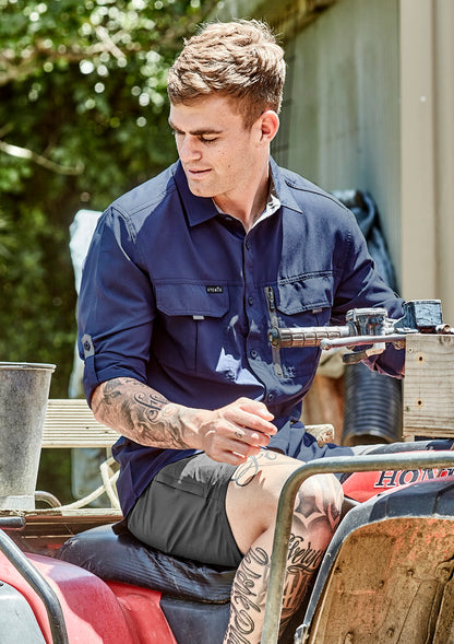 Syzmik Men's Outdoor Ripstop Long Sleeve Shirt - ZW460