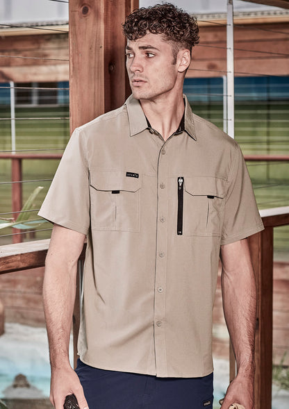 Syzmik Men's Outdoor Ripstop Short Sleeve Shirt - ZW465