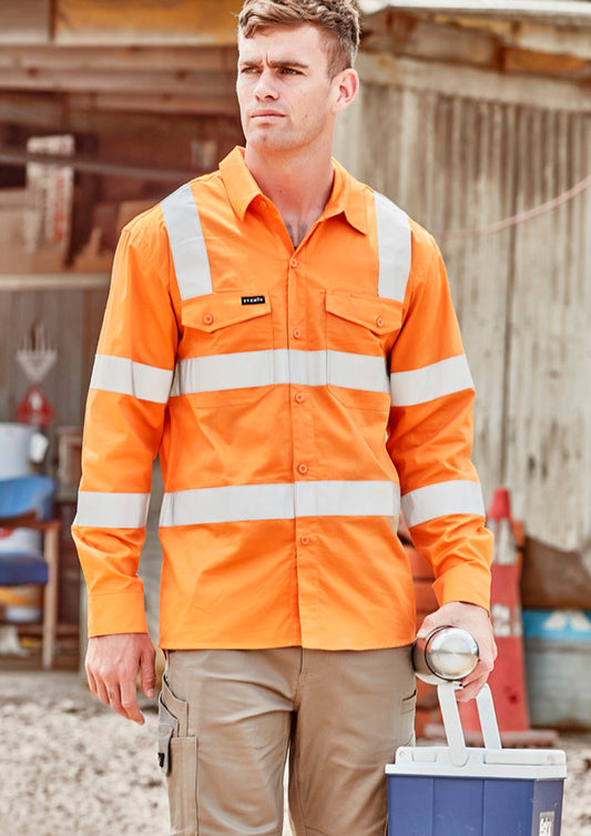 Syzmik Men's Bio Motion VIC Rail Long Sleeve Shirt