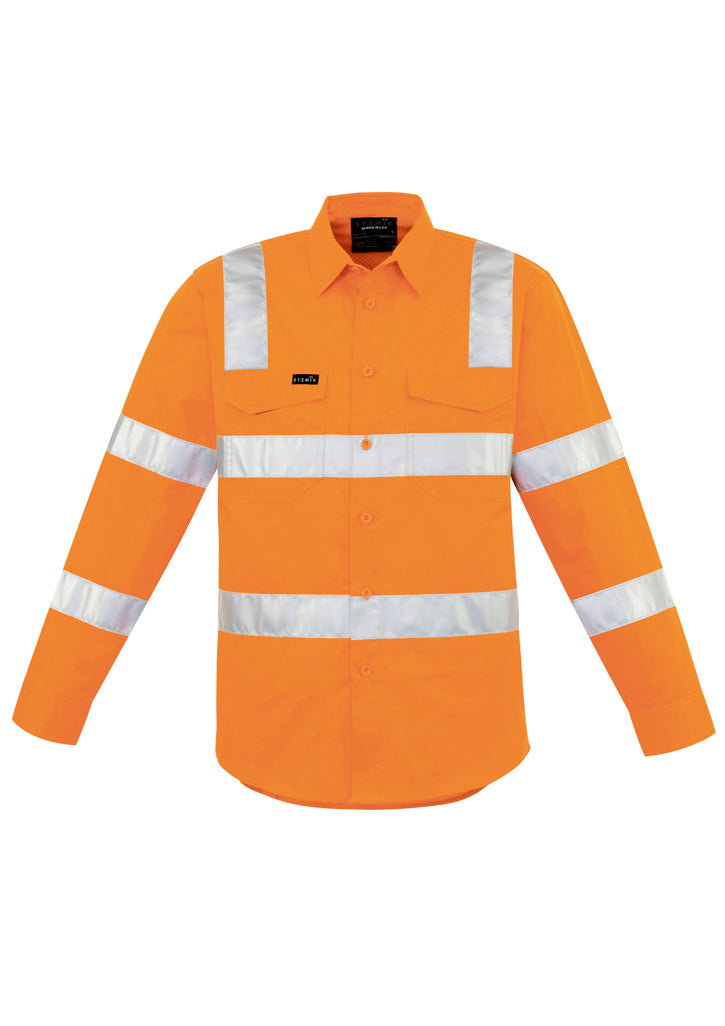 Syzmik Men's Bio Motion VIC Rail Long Sleeve Shirt