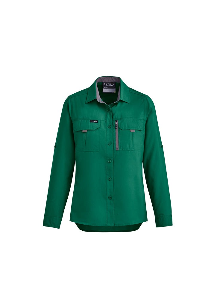Syzmik Women's Outdoor Ripstop Long Sleeve Shirt - ZW760