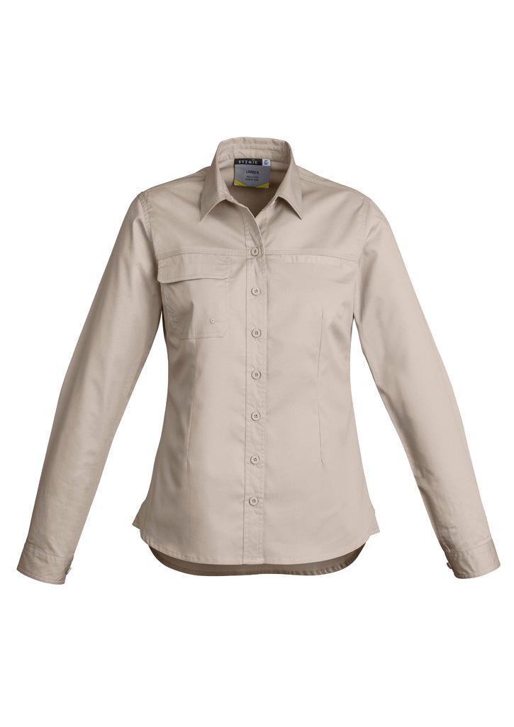 BUNDLE BUYS - 2 x Syzmik Ladies Tradie Lightweight Long Sleeve Shirt - ZWL121