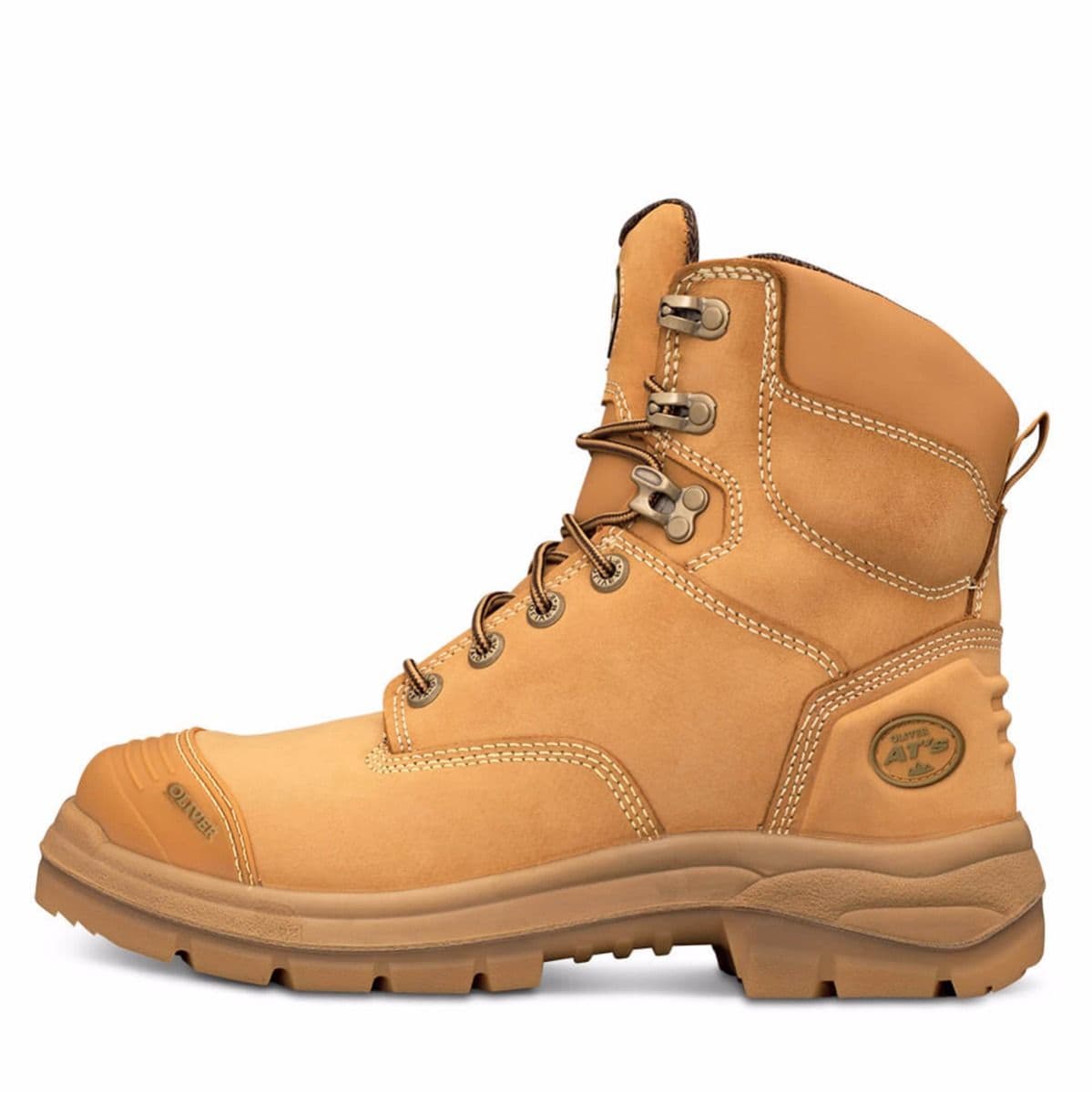 Oliver AT55-332Z Series 150mm Zip Sided Boot - Wheat
